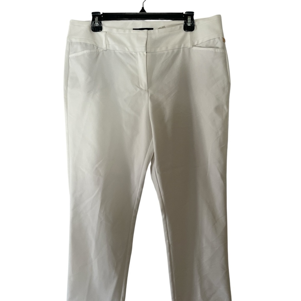 Ivanka Trump White Tailored Ponte Trousers